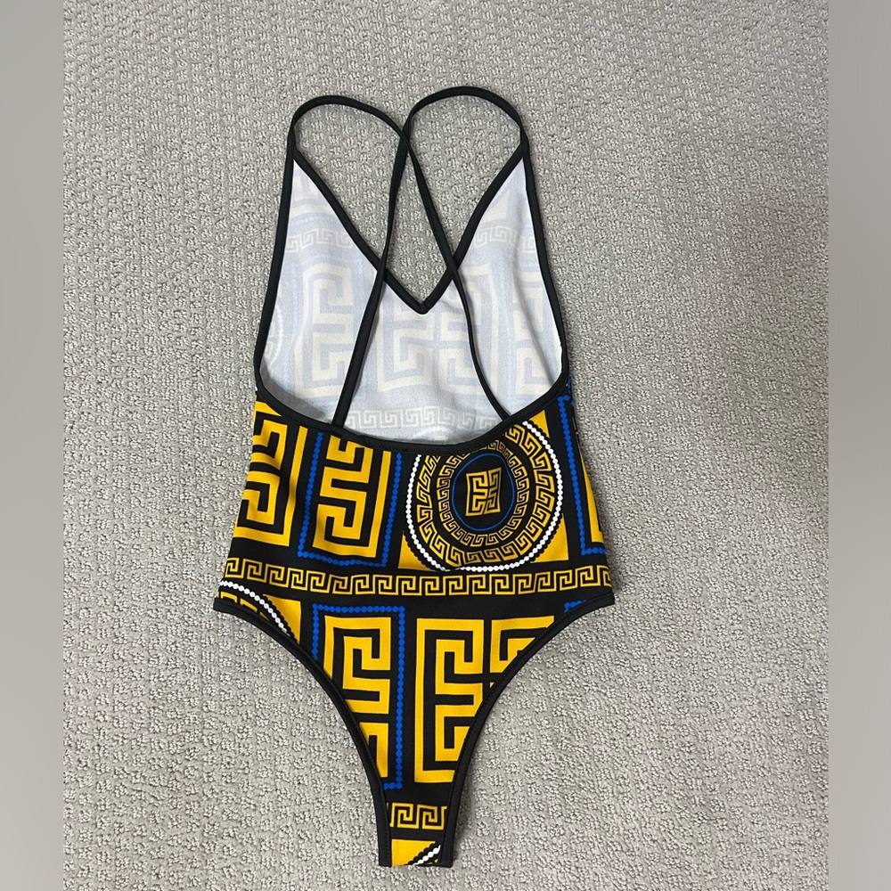 Blue and Yellow Body Suit 🌀 - Picture 4 of 4